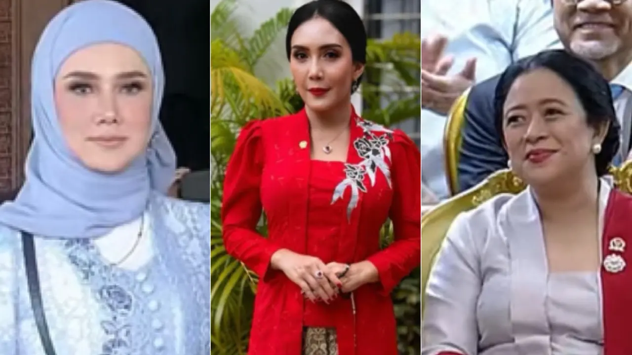 Tampilan Artis hingga Politikus Kenakan Kebaya dengan Berbagai Warna saat Pelantikan Prabowo-Gibran