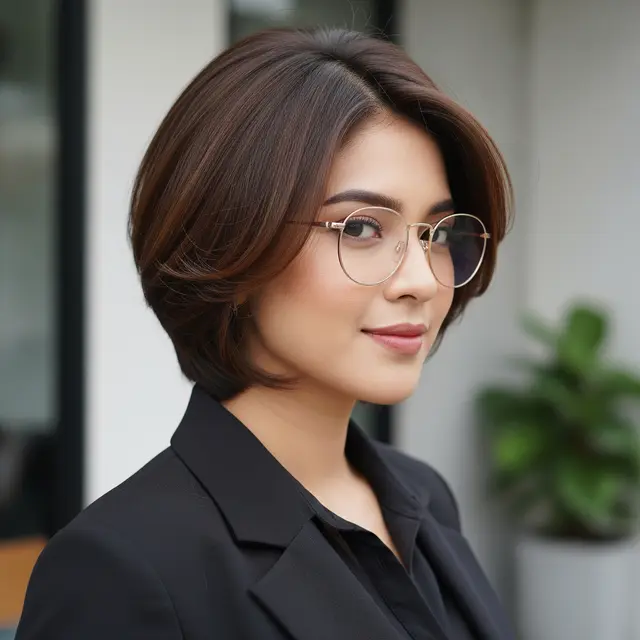 Gaya Rambut yang Bikin Wajah Terlihat Lebih Tirus dan Manis (Image by Gemini AI)