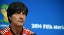 Pelatih Jerman Joachim Loew kepada German TV seperti dikutip livemint.com, mengatakan menghadapi Prancis asuhannya harus bermain dengan lebih baik. Foto diambil pada 25 Juni 2014, Pernambuco Arena Stadium (AFP Photo/PATRIK STOLLARZ)