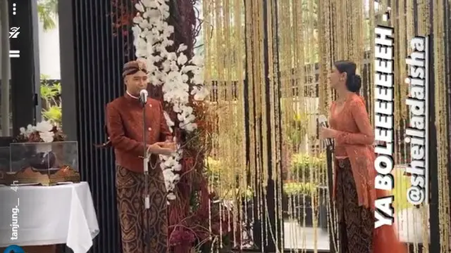 6 Momen Lamaran Vidi Aldiano dan Sheila Dara, Usung Adat Jawa