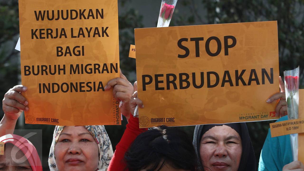 20161218-Buruh Migran Lakukan Aksi Damai di Car Free Day-Jakarta
