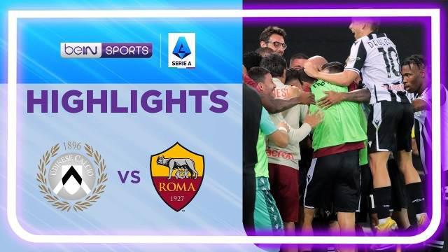 Berita video highlights Liga Italia, AS Roma kalah telak 0-4 lawan Udinese, Senin (5/9/22)