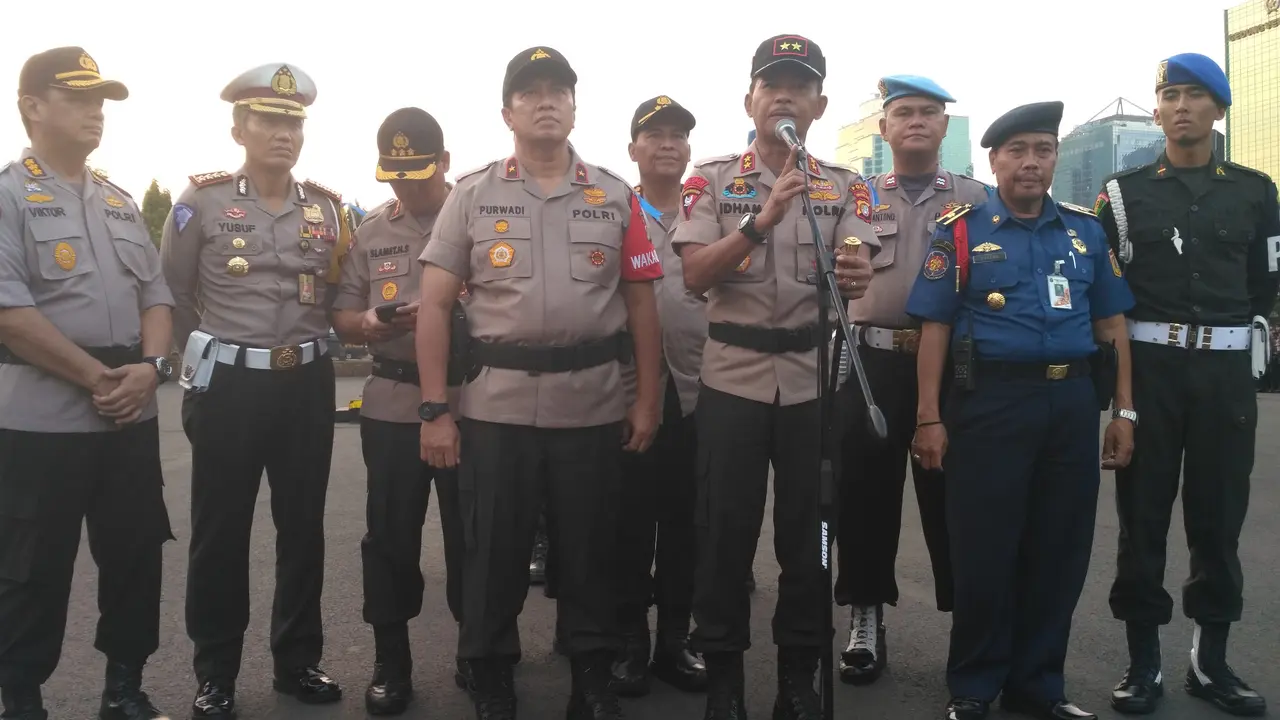 Kapolda Metro Jaya, idham Azis, pimpin apel pengamanan Idul Fitri (Merdeka.com/Ronald)