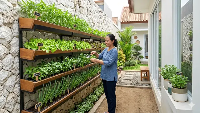 Kebun Sayur untuk Ibu Rumah Tangga Usia 50-an. Gemini