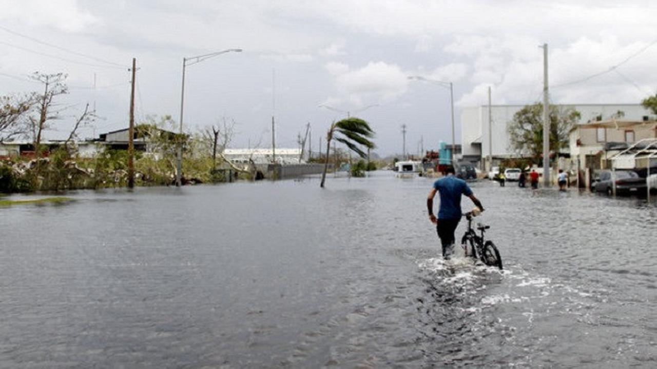 Banjir melanda sejumlah kawasan usai Badai Maria menerjang Puerto Rico (AFP)