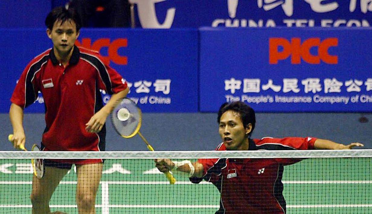 Sementara di sektor ganda, ada Candra Wijaya, sigit Budiarto, Halim Haryanto, Tri Kusharyanto, dan Bambang Suprianto. (AFP/Peter Parks)