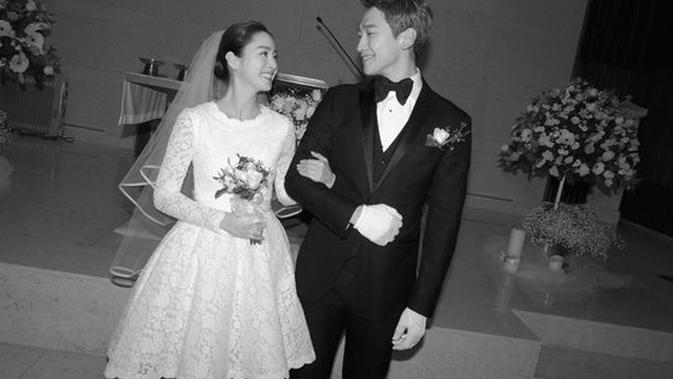 Pernikahan Rain dan Kim Tae Hee pada 19 Januari 2017. (foto: Soompi)