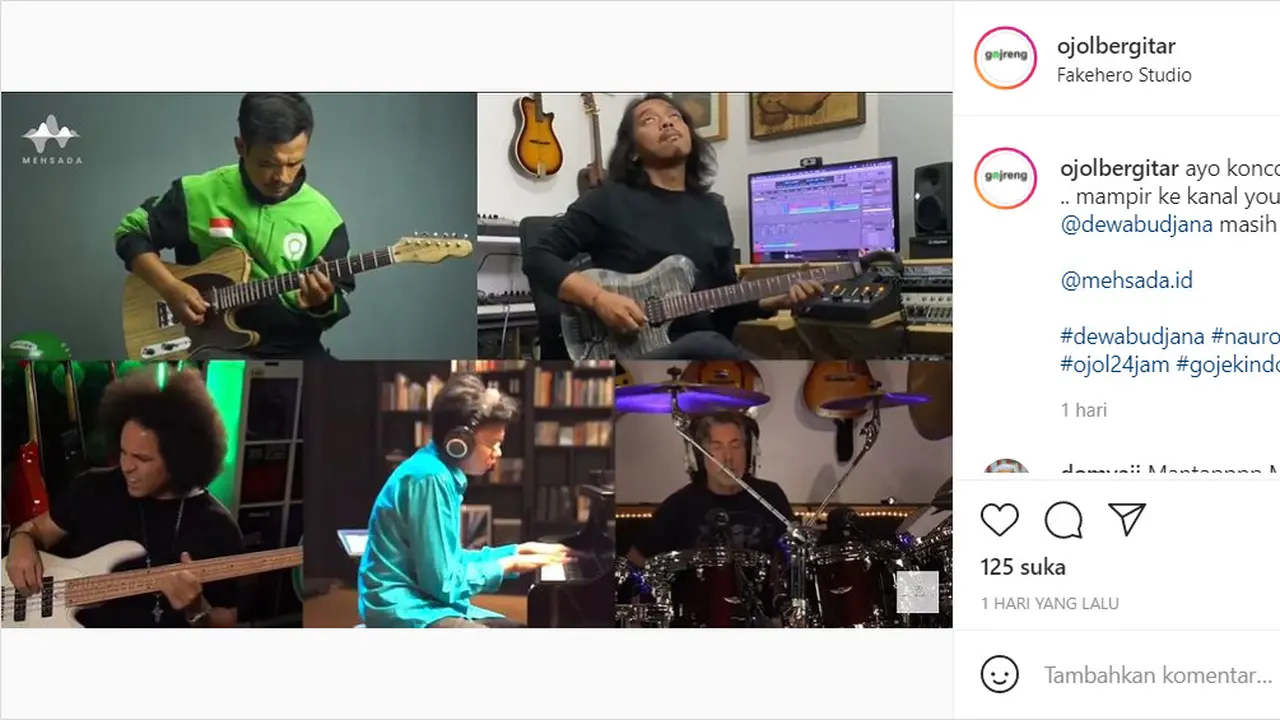 Kolaborasi Dewa Budjana dan Ojol Bergitar