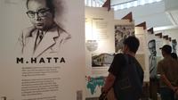 Surat Hatta terpampang dalam pameran yang bertajuk Surat Pendiri Bangsa di Jakarta. (Merdeka.com)