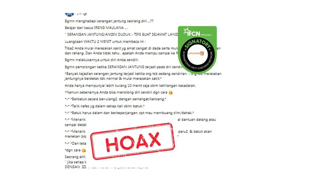 Cek Fakta batuk