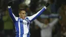 4. Cristian Tello, musim lalu gagal bersaing di skuat utama Barcelona dan harus dipinjamkan ke Porto. Menurut, The Sun, sinarnya di Porto membuat Southampton tertarik mendatangkannya dengan dana 15 juta poundsterling. (AFP/Miguel Riopa) 