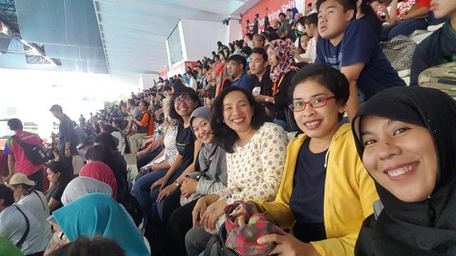 Suasana penonton Asian Para Games 2018