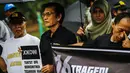 Aksi kamisan ke-374 memperingati Tragedi Semanggi I di depan Istana Merdeka, Jakarta, Kamis (13/11/2014). (Liputan6.com/Faizal Fanani)
