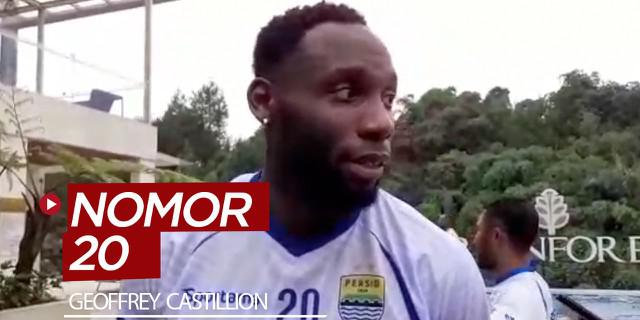 VIDEO: Pemain Trial Persib, Geoffrey Castillion Bicara Soal Nomor Punggung 20