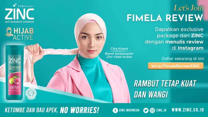 Fimela Product Review Bersama Zinc Hijab Active