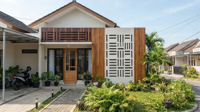 Model lubang angin rumah yang fungsional sekaligus mempercantik fasad dengan desain garis