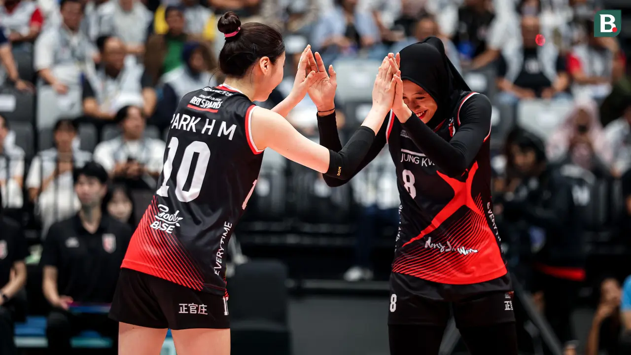 Red Sparks vs Tim Putri Indonesia All Star: Ekshibisi Fun Volleyball