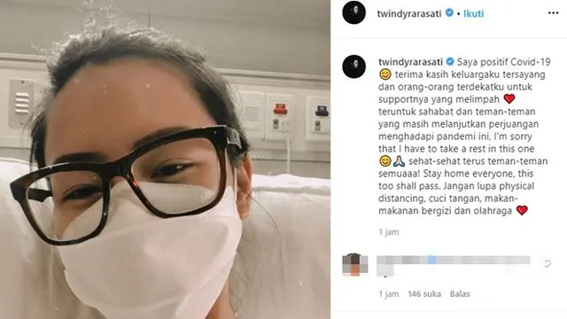 Artis Twindy Rarasati Positif Corona Covid-19, Ini 3 Faktanya