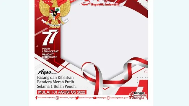 Twibbon Kibarkan Bendera Merah Putih.