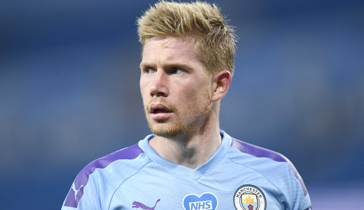3. Kevin De Bruyne (Manchester City) - Pemain asal belgia ini adalah salah satu gelandang terbaik saat ini. Pemain enerjik berharga 108 Juta Poundsterling itu merupakan pilar penting Citizens era Pep Guardiola. (AFP/Peter Powell/Pool)