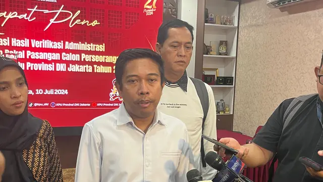 Ketua Divisi Teknis KPU DKI Dody Wijaya mengatakan, KPU Jakarta akan melakukan verifikasi faktual syarat dukungan bakal calon perseorangan atau independen Dharma Pongrekun-Kun Wardana untuk Pilkada Jakarta 2024.