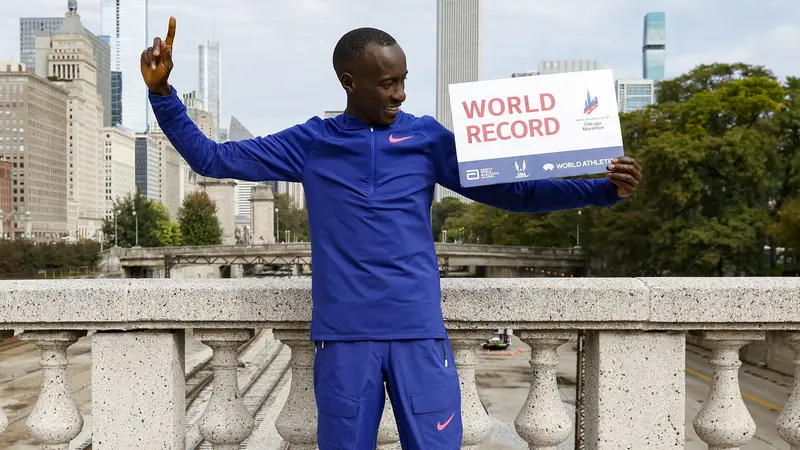 Pemegang Rekor Dunia Lari Marathon Kelvin Kiptum