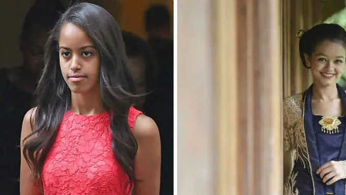 Malia Obama dan Mutia Baswedan/Facebook.