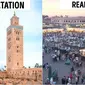 Ekspektasi vs Realita tempat wisata (Sumber: Brightside)