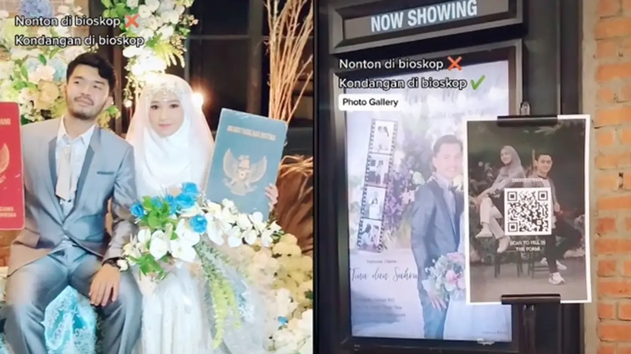 Viral Pasangan Gelar Pernikahan di Bioskop, Unik dan Antimainstream