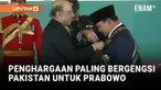 Presiden Republik Indonesia Prabowo Subianto menerima penghargaan tertinggi Pakistan, Nishan-e-Pakistan, yang disematkan langsung oleh Presiden Pakistan Asif Ali Zardari dalam upacara resmi di Aiwan-e-Sadr, Islamabad, Selasa (9/12/2025). Penganugerah...