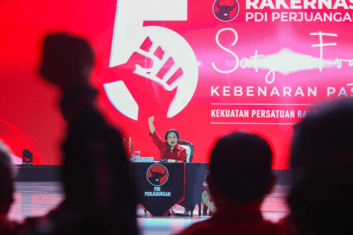 Pidato Megawati Tutup Rakernas V PDIP-ANGGA