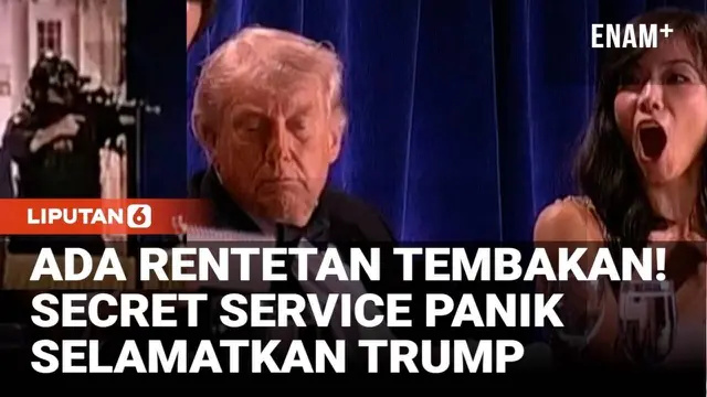 Kepanikan Pecah! Trump Dievakuasi Usai Terdengar Tembakan