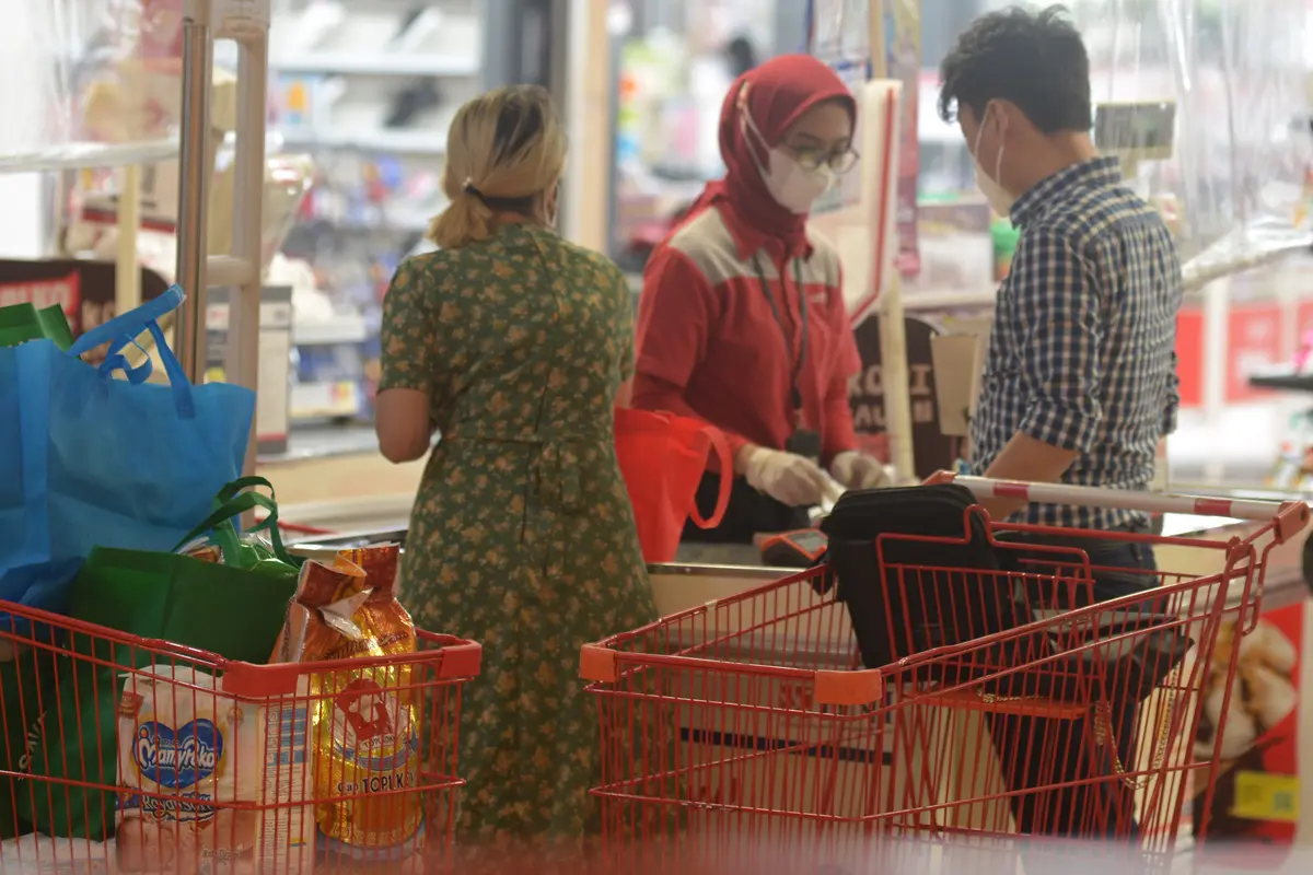 Inflasi pasar ritel supermarket