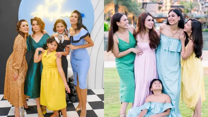 Gaya Kompak Jessica Mila dengan Ketiga Kakak Yakup Hasibuan, Akrab Seperti Bestie