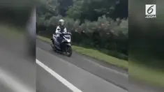 Wanita berusia 50 tahun itu mengaku salah jalan karena telah masuk Tol Pasteur Bandung.