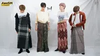 Senam Poco-Poco, Member Boyband Korea Selatan NCT 127 Pakai Sarung