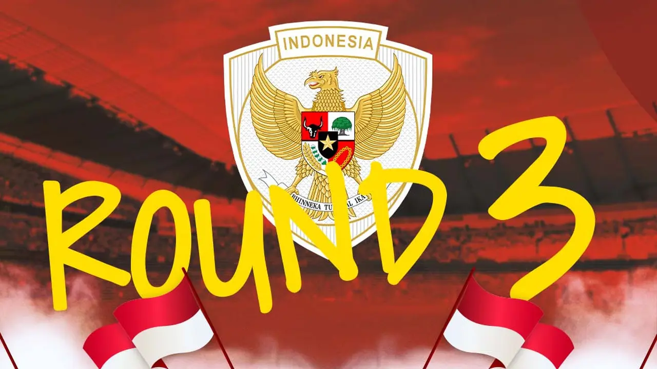 Ilustrasi - Logo Timnas Indonesia Round 3 Kualifikasi Piala Dunia 2026