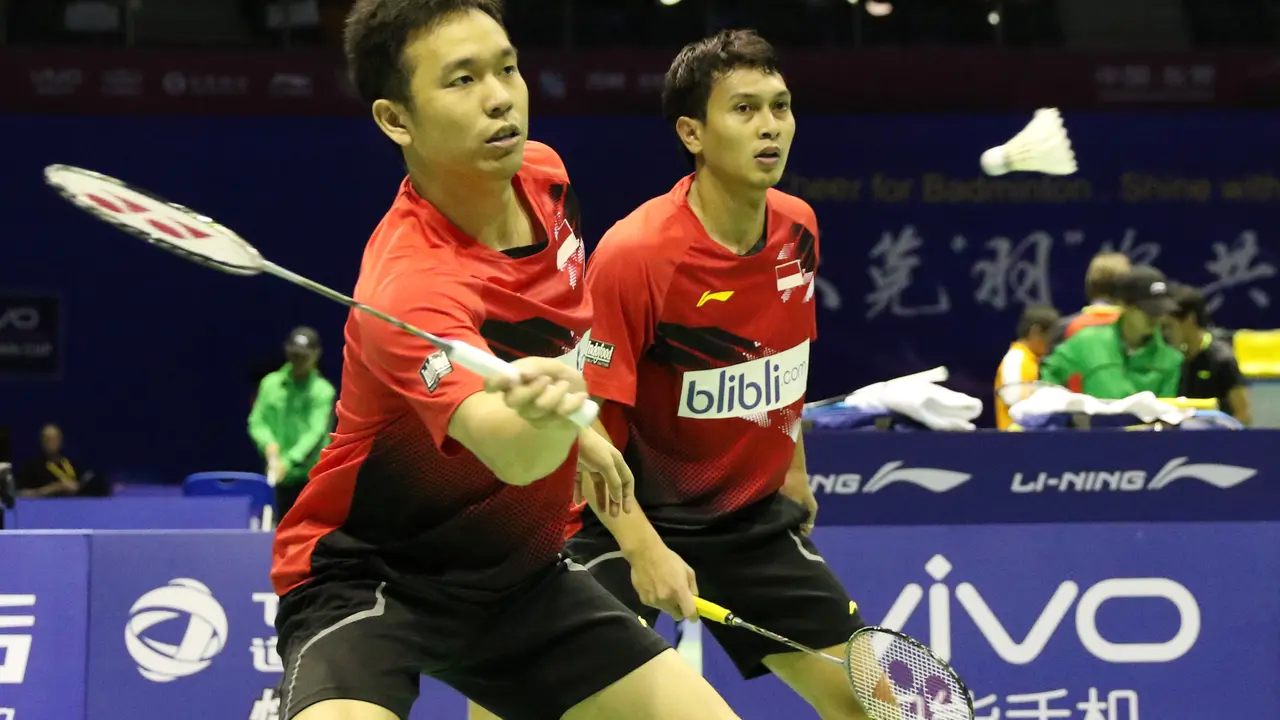 Ganda putra Indonesia Hendra Setiawan/Mohammad Ahsan