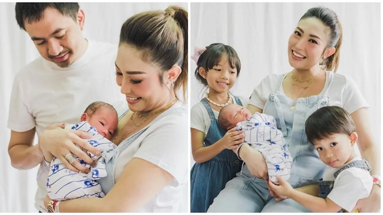 Potret Terbaru Ayu Dewi Pasca Melahirkan Bersama Keluarga