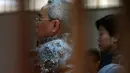 Dalam kesaksiannya, Isran membantah menerima uang saku saat deklarasi pemenangan Anas sebagai calon Ketua Umum Partai Demokrat medio April 2010 lalu, Jakarta, (1/9/14).(Liputan6.com/Faisal R Syam)