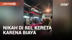 Terbentur Biaya, Acara Pernikahan Digelar di Rel Kereta Api