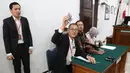 Perwakilan JPU saat sidang praperadilan pemilik kapal pesiar mewah Equanimity, Equanimity Cayman terhadap Bareskrim Polri di PN Jakarta Selatan, Senin (9/4). Pemohon menggugat keabsahan penyitaan oleh Bareskrim Polri. (Liputan6.com/Immanuel Antonius)