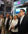Di pencatatan perdana saham RANS di BEI, Jumat (10/7/2026), Nagita Slavina tampil dengan office look smart casual bernuansa quiet luxury. (Arie Basuki)