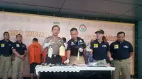 Begal sadis asal Lampung diringkus personel Subdit Jatantas Polda Metro Jay, satu tewas didor (Liputan6.com/Nafiysul Qodar)