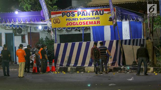 Bom Bunuh Diri Ledakan Pospol Kartasura, Polisi Gelar Olah TKP