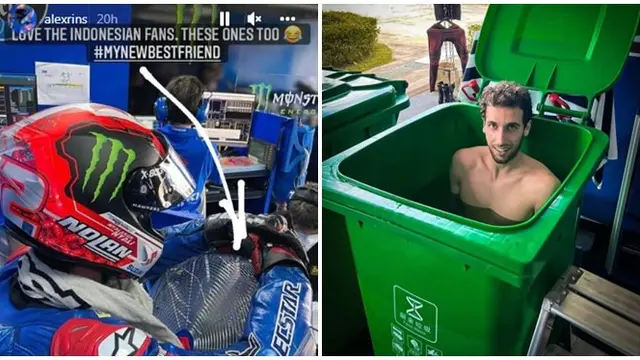 Cara Unik 6 Pembalap MotoGP Turunkan Suhu Badan di Sirkuit Mandalika, Jadi Sorotan