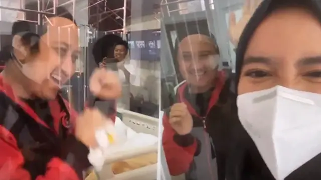 6 Momen Wirda Mansur Jenguk Ustaz Yusuf Mansur, Dibatasi Kaca Ketika Bertemu