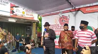 Calon wali dan wakil wali Kota Surabaya, Machfud Arifin dan Mujiaman siap menunggangi Banteng Ketaton alias simpatisan PDIP Surabaya