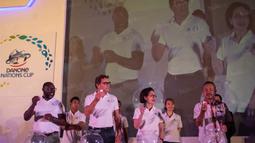 Suasana pengundian final nasional Aqua Danone Cup 2016 yang melibatkan 16 tim pemenang dari seleksi di 34 propinsi. (Bola.com/Vitalis Yogi Trisna)