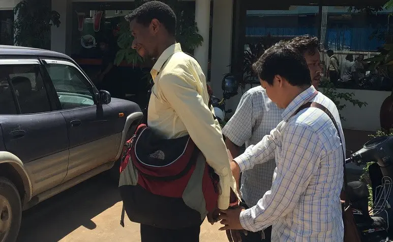 WN Nigeria Pelaku Perkosaan WNI ditangkap (Foto:KBRI Phnom Penh)